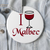 Malbec Wine Lover Geschenke Button (Beispiel)