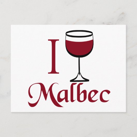 Malbec Wine Lover Geschenke Postkarte (Vorderseite)