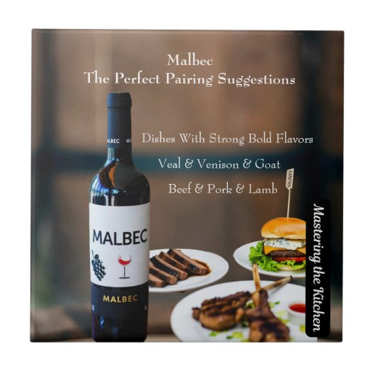 Malbec Wine Pairing Guide/Mastering the Kitchen Fliese (Vorderseite)