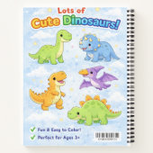 Malbuch Dinosaurier für Kinder ab 3 Jahren – Süße Notizblock (Rückseite)