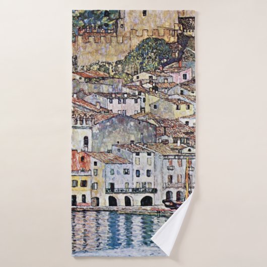 Malcesine am Gardasee, Gustav Klimt Badehandtuch (Badehandtuch)