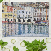 Malcesine am Gardasee, Gustav Klimt Geschirrtuch (Gefaltet)