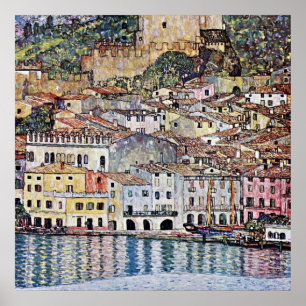 Malcesine am Gardasee, Gustav Klimt Poster
