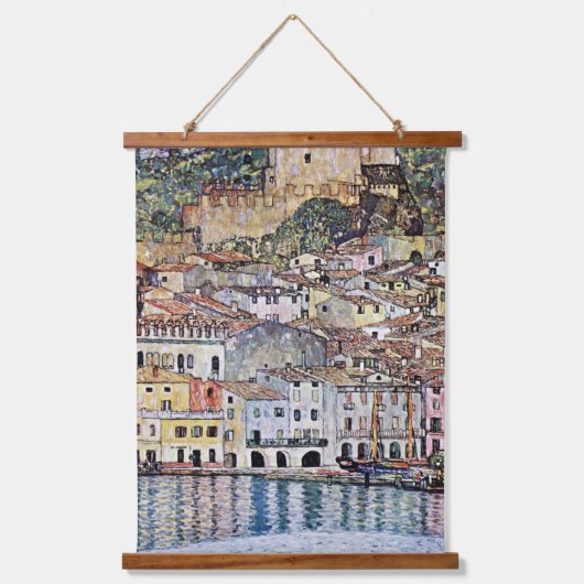 Malcesine am Gardasee, Gustav Klimt Wandteppich Mit Holzrahmen (Vorderseite)