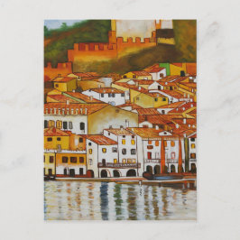 Malcesine am Gardasee niedlich Postkarte