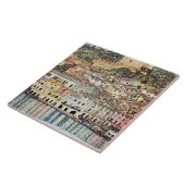 Malcesine am Gardasee von Gustav Klimt Fliese (Seite)