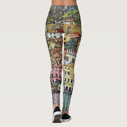 Malcesine am Gardasee Von Gustav Klimt Leggings (Rückseite)