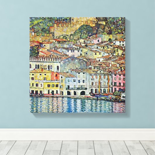 Malcesine am Gardasee Von Gustav Klimt Leinwanddruck (Insitu (Holzboden))