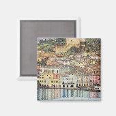 Malcesine am Gardasee von Gustav Klimt Magnet (Vorderseite/Rückseite)