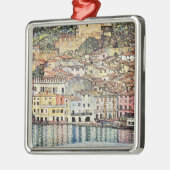 Malcesine am Gardasee von Gustav Klimt Ornament Aus Metall (Links)
