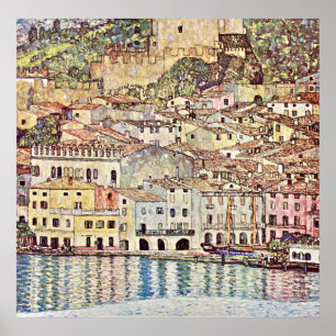 Malcesine am Gardasee von Gustav Klimt Poster