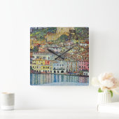 Malcesine am Gardasee Von Gustav Klimt Quadratische Wanduhr (Zuhause)