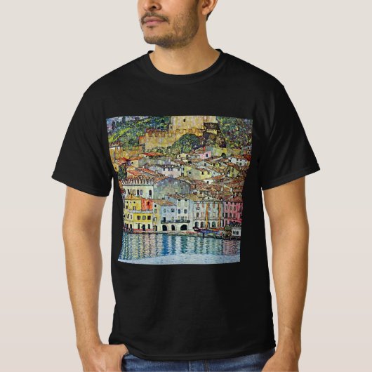 Malcesine am Gardasee Von Gustav Klimt T-Shirt (Vorderseite)