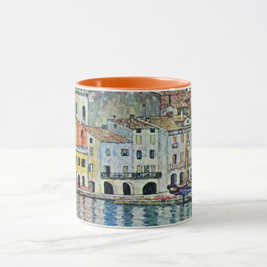 Malcesine am Gardasee Von Gustav Klimt Tasse (Zentrum)