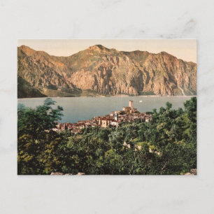 Malcesine, Garda, See, Italien Vintage Photochro Postkarte