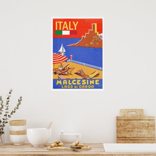 Malcesine, Gardasee, Italien Poster (Küche)