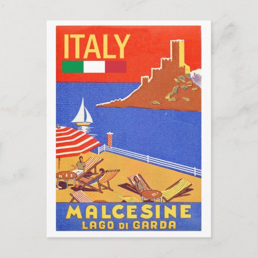 Malcesine, Gardasee, Italien Postkarte (Vorderseite)