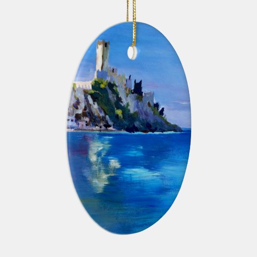 Malcesine mit Castello Scaligero Keramikornament (Rechts)