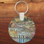 Malcesine on Lake Garda By Gustav Klimt Schlüsselanhänger (Rückseite)