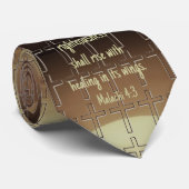 Malchi 4:3 Sunrise Scripting Krawatte (Gerollt)