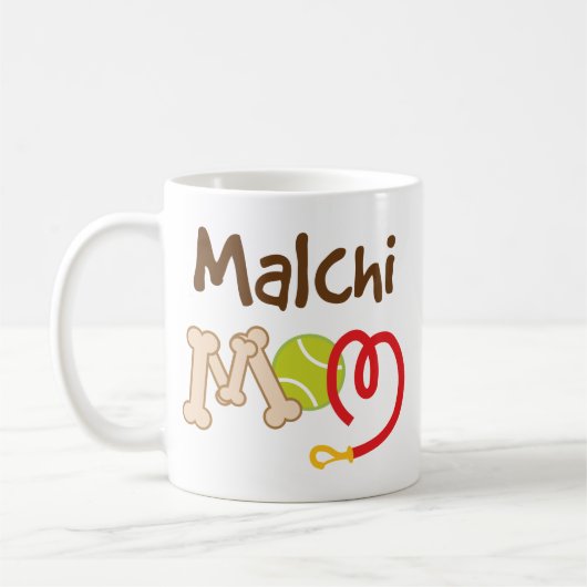 Malchi Hundezucht-Mama-Geschenk Kaffeetasse (Links)