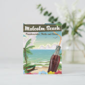 Malcolm Beach, Providenciales, Turks und Caicos Postkarte (Stehend Vorderseite)