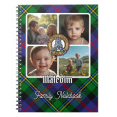 Malcolm Familienfoto-Collage Notizblock (Vorderseite)