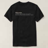 Malcolm name etymology T-Shirt (Design vorne)