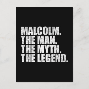 Malcolm Name, Malcolm Der Mann Der Mythos Die Lege Postkarte
