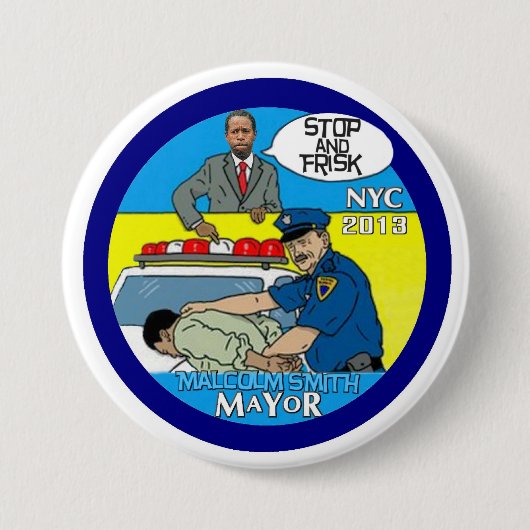 Malcolm-Smith für NYC Bürgermeister 2013 Button (Vorderseite)