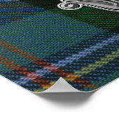 Malcolm Tartan & Abzeichen Poster (Ecke)