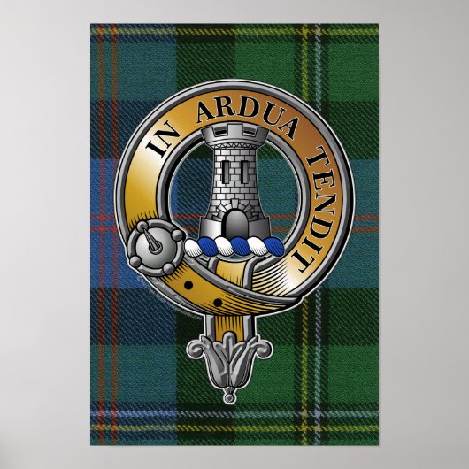 Malcolm Tartan & Abzeichen Poster (Vorne)
