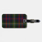 Malcolm Tartan Karierter Gepäcktag Gepäckanhänger (Rückseite horizontal)