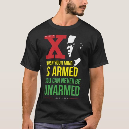 Malcolm X Day Quote T-Shirt (Vorderseite)