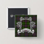 Malcolmtartan-Schild Button (Vorne & Hinten)