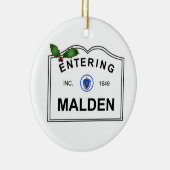 Malden MA Keramik Ornament (Rechts)