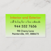 Maldienst 🎨 Maler Visitenkarte (Rückseite)