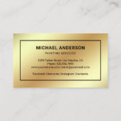 Maldienst Pinselwalze Beruflicher Maler Visitenkarte (Rückseite)