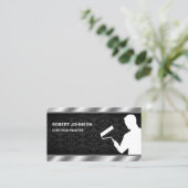 Maldienst Pinselwalze Beruflicher Maler Visitenkarte (Stehend Vorderseite)