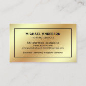 Maldienst Pinselwalze Beruflicher Maler Visitenkarte (Rückseite)