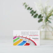 Maldienste | Farbrollen Visitenkarte (Stehend Vorderseite)