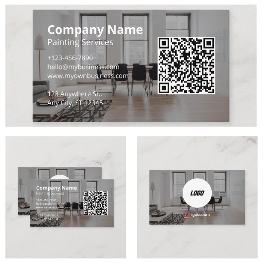 Maldienste Ihr Logo hier Visitenkarte