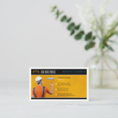 Maldienste | Maler am Arbeitsplatz Visitenkarte (Stehend Vorderseite)