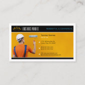 Maldienste | Maler am Arbeitsplatz Visitenkarte (Vorderseite)