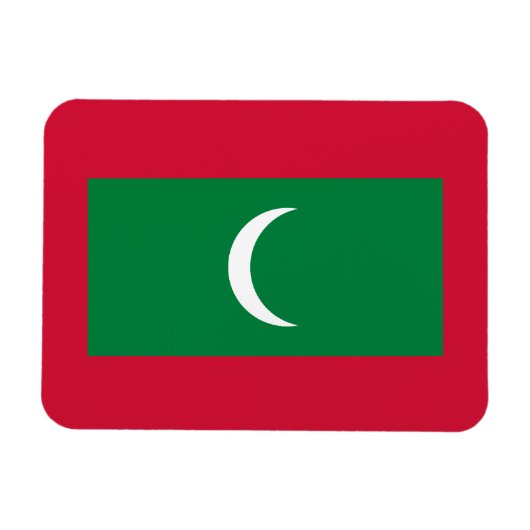Maldivan Flag Magnet (Horizontal)