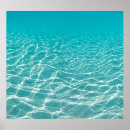 Maldive Beach Reflektionen Schöne Aussicht. Poster (Vorne)