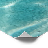 Maldive Beach Reflektionen Schöne Aussicht. Poster (Ecke)