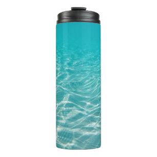 Maldive Beach Reflektionen Schöne Aussicht. Thermosbecher