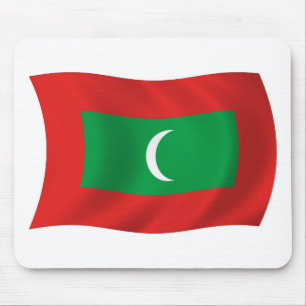 Maldiven-Flagge-Mauspad Mousepad