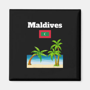 Maldiven Strandliebhaber Reise Souvenir Maledivisc Magnet